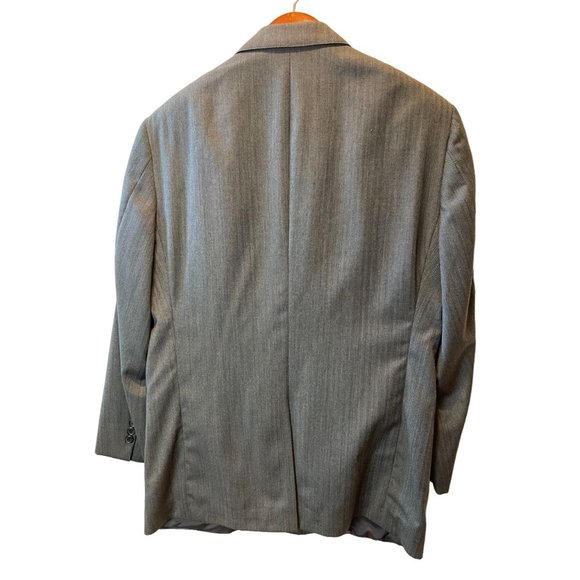 Vintage Brooks Brother Mens Sport Coat Blazer Jacket 100% Wool Gray Size 40 - Picture 2 of 7